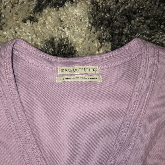 Lavander cropped cardigan - Picture 3 of 4